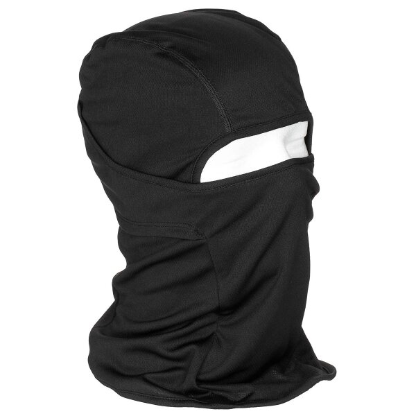 MFH Balaclava "Mission" 1-Loch dünn schwarz Sturmhaube