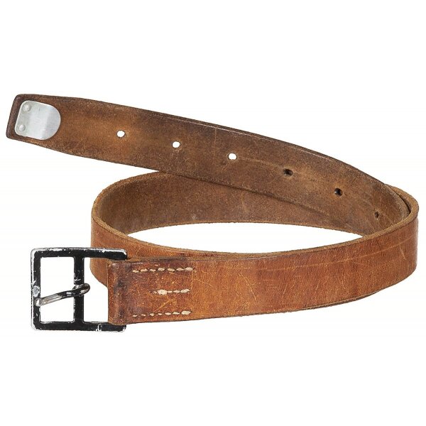 Schweizer Hosengürtel aus Leder gebraucht 33 mm breit