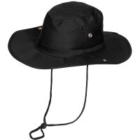 MFH Buschhut schwarz mit Kinnband Größe 61