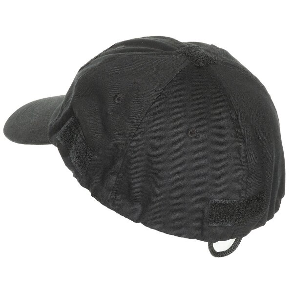 MFH Einsatz-Cap mit Klettflächen Mütze schwarz