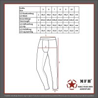 MFH BW Plüschunterhose lang oliv Größe 8...