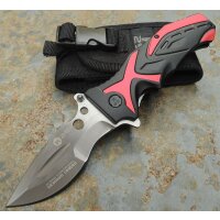 K25 Knife COBRA RED Messer Taschenmesser Aluminiumgriff 440 Stahl + Etui 19936