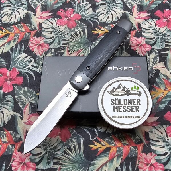 Böker Plus Modern Club Knife Messer Flipper Nitro-V Klinge Micarta Black Schwarz