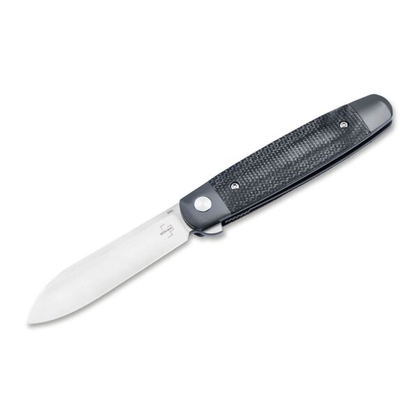 Böker Plus Modern Club Knife Messer Flipper Nitro-V Klinge Micarta Black Schwarz