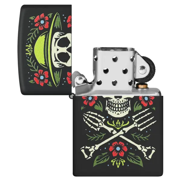 Zippo schwarz matt Skull Gardener Garten fürs Leben 600077