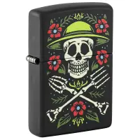 Zippo schwarz matt Skull Gardener Garten fürs Leben...