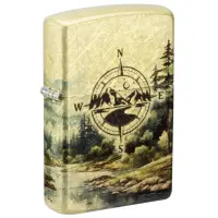 Zippo tumbled messing Compass Adventure Design 60007532...