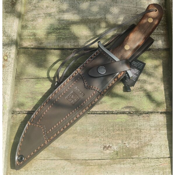 Joker Bowie 7.87 Walnussholz N695 Stahl Lederscheide