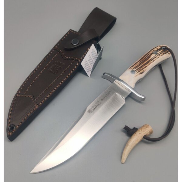 Joker Bowie 7.87 Hirschhorn N695 Stahl Lederscheide
