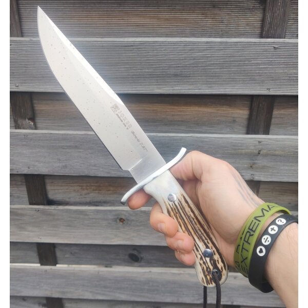 Joker Bowie 7.87 Hirschhorn N695 Stahl Lederscheide