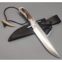 Joker Bowie 7.87 Hirschhorn N695 Stahl Lederscheide