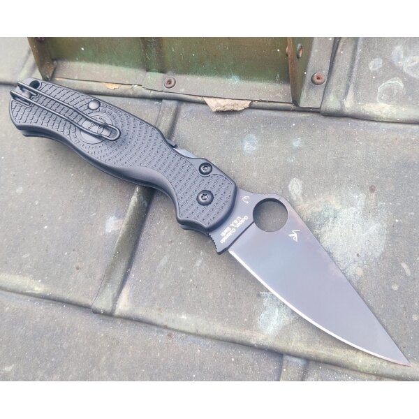 Spyderco Para Military 2 Lightweight CTS BD1N Black Blade Taschenmesser 01SP1408