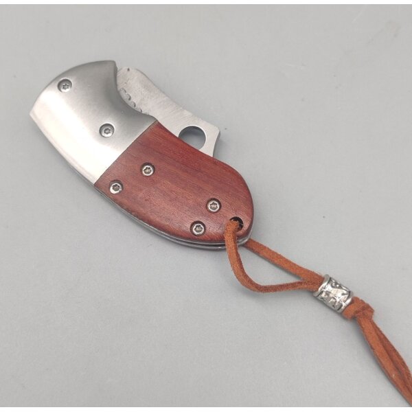 Albainox Mini Beak Taschenmesser 3Cr13MoV Stahl Holzgriff