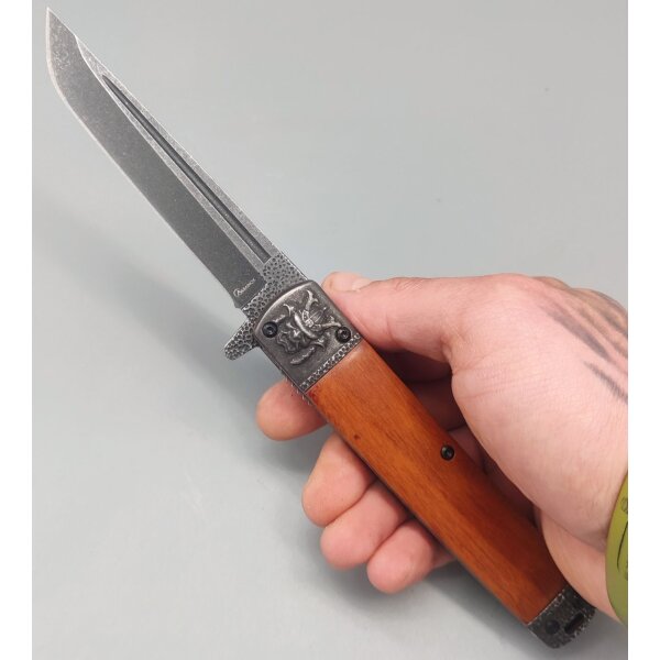 Albainox Shishi Gardian Taschenmesser Edelstahl Holzgriff