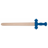 Albainox Holzschwert mit blauem Griff für Kinder