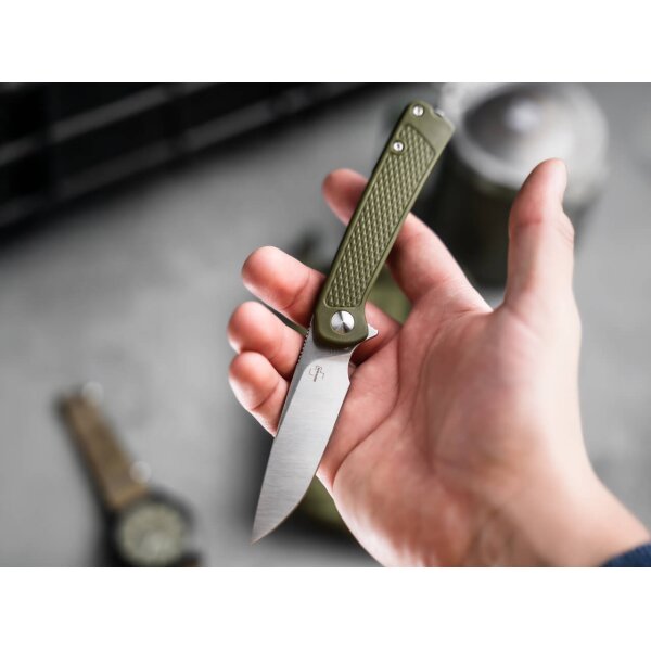 Böker Plus Fire Ant Green Double Detent Ball Messer Taschenmesser 01BP0073