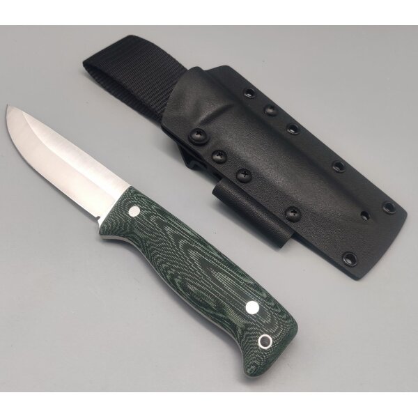 Peltonen Knives Puukko M07 Ranger Bushcraft Micarta Green 14C28N Kydexscheide