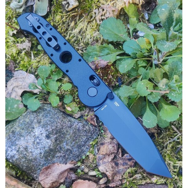 CRKT Messer M16-14XK All Black Schwarz Design by Kit Carson - Crossbar Lock Grivory Griff 01CR1614XK