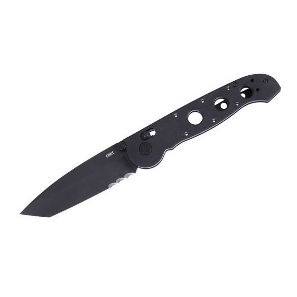 CRKT Messer M16-14XK All Black Schwarz Design by Kit Carson - Crossbar Lock Grivory Griff 01CR1614XK