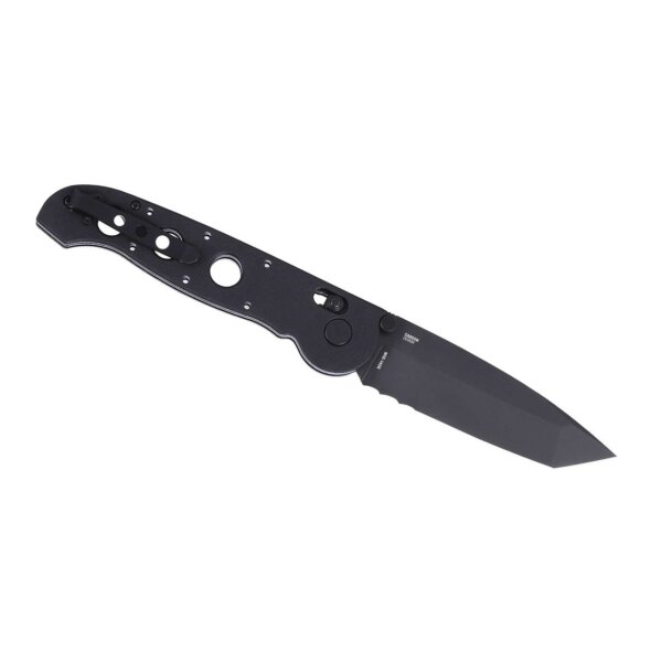 CRKT Messer M16-14XK All Black Schwarz Design by Kit Carson - Crossbar Lock Grivory Griff 01CR1614XK