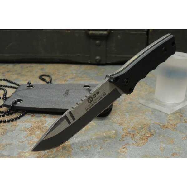 K25 NECKER Messer Neck Knife Mini Messer 440 Stahl Kydex G10 32371