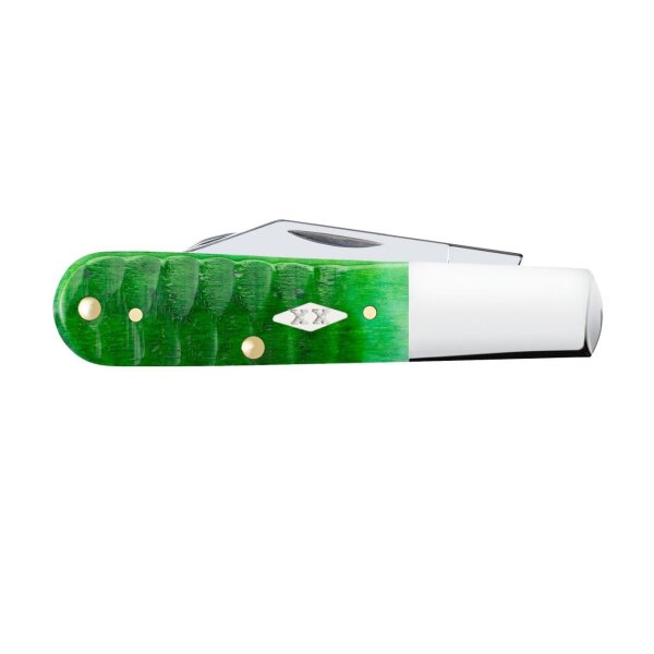 Case SS Bright Green Bone Gator Barlow rostfrei Knochengriff Made in USA