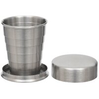 MFH Teleskop Trinkbecher aus Edelstahl 4 cl