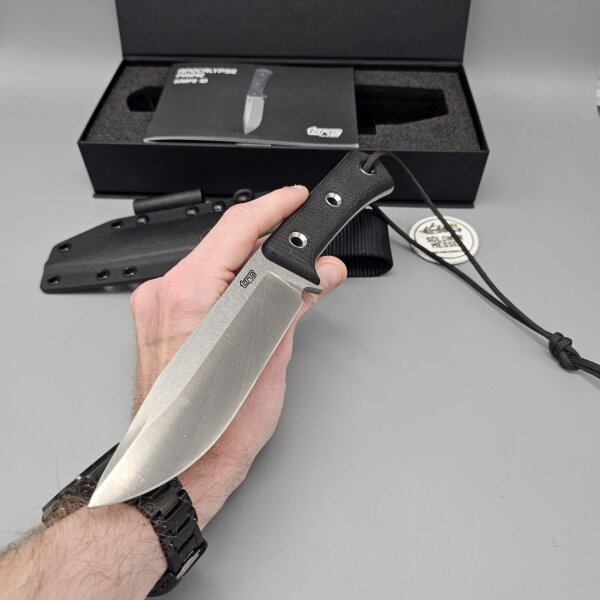 TRC Knives Apocalypse Prime Messer Elmax Stahl Canvas Micarta