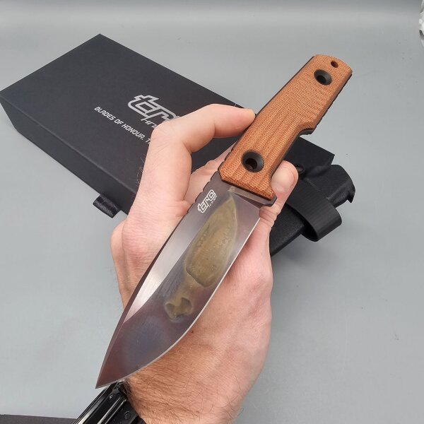 TRC Knives Urban Tactical Apocalyptic Messer Elmax Stahl Canvas Micarta