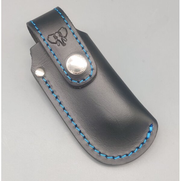 Cudeman Leder Etui für Taschenmesser bis 11 cm Heftlänge Schwarz
