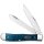 Case SS Mediterranean Blue Bone Trapper Blau mit 2 Klingen rostfrei Knochengriff Made in USA CA52800