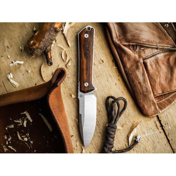 Böker Kiboku Wüsteneisenholz EDC Messer RWL-34 Stahl Lucas Burnley