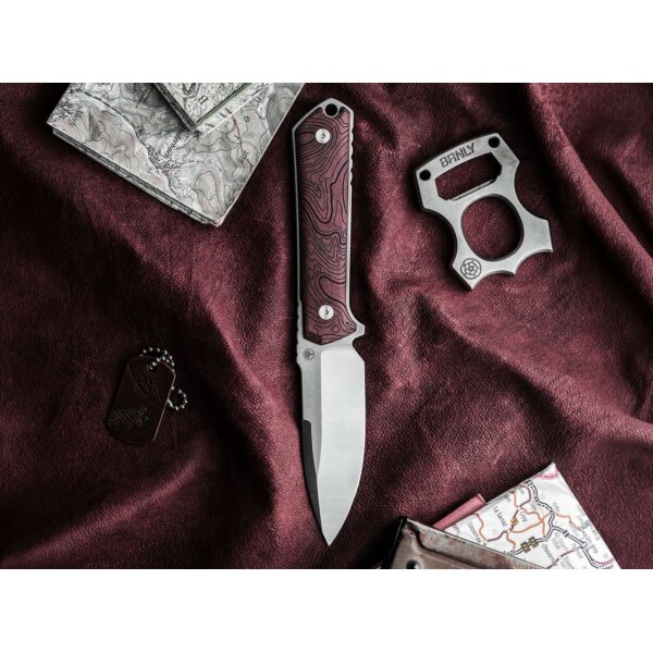 Böker Kiboku Richlite Red Topo Lucas Burnley RWL 34 Stahl 120575