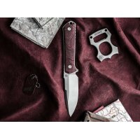 Böker Kiboku Richlite Red Topo Lucas Burnley RWL 34...