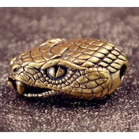 Bead Anhänger Snake Schlange aus Messing Fantasy...