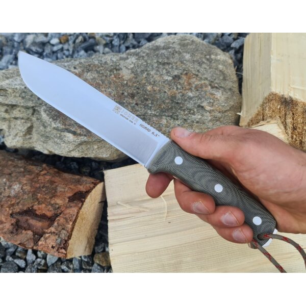 Joker Nomad 6.5 N695 Micarta Grün inkl. Paracord Lederscheide B-WARE
