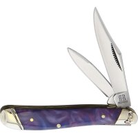 Rough Ryder Peanut Purple Swirl Small Slipjoint