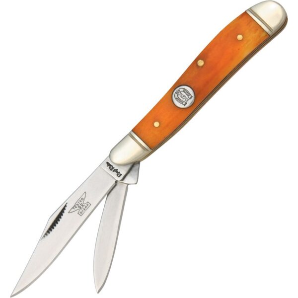 Rough Ryder Peanut Orange Bone Slipjoint Taschenmesser