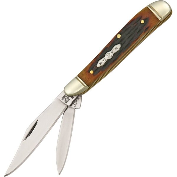 Rough Ryder Peanut Amber Bone Slipjoint Taschenmesser
