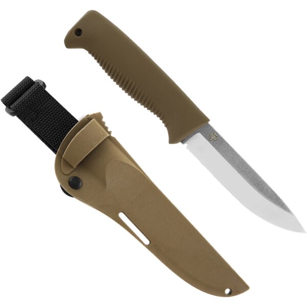 Peltonen Knives Puukko M07 Ranger N690 Stahl Bushcraft Messer Scheide Coyote