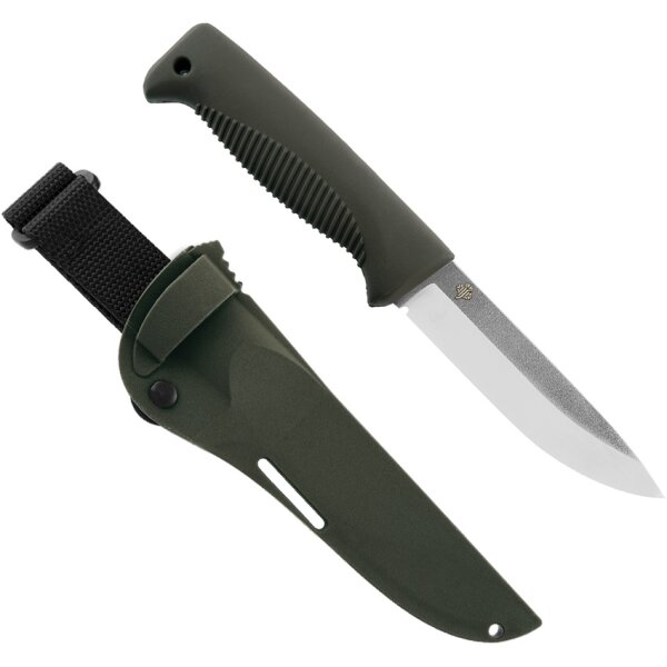 Peltonen Knives Puukko M07 Ranger N690 Stahl Bushcraft Messer Scheide Oliv
