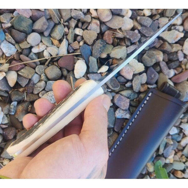 J&V Forester Oryx Ciervo Jagdmesser ACX-390 Stahl Hirschhorngriff