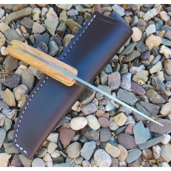 J&V Forester Oryx Olivo Jagdmesser ACX-390 Stahl Olivenholzgriff