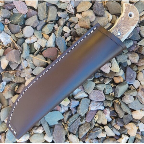 J&V Forester Lince Ciervo Jagdmesser ACX-390 Stahl Hirschhorngriff