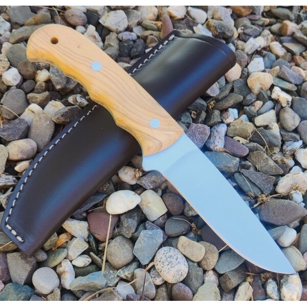 J&V Forester Lince Olivo Jagdmesser ACX-390 Stahl Olivenholzgriff