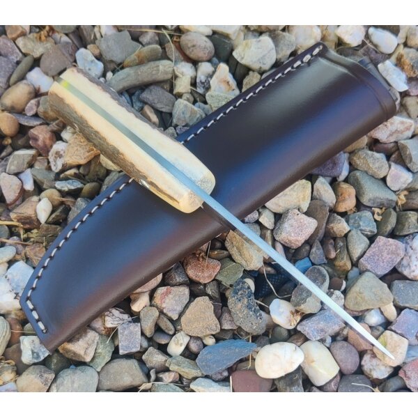 J&V Forester Corzo Ciervo Jagdmesser ACX-390 Stahl Hirschhorngriff