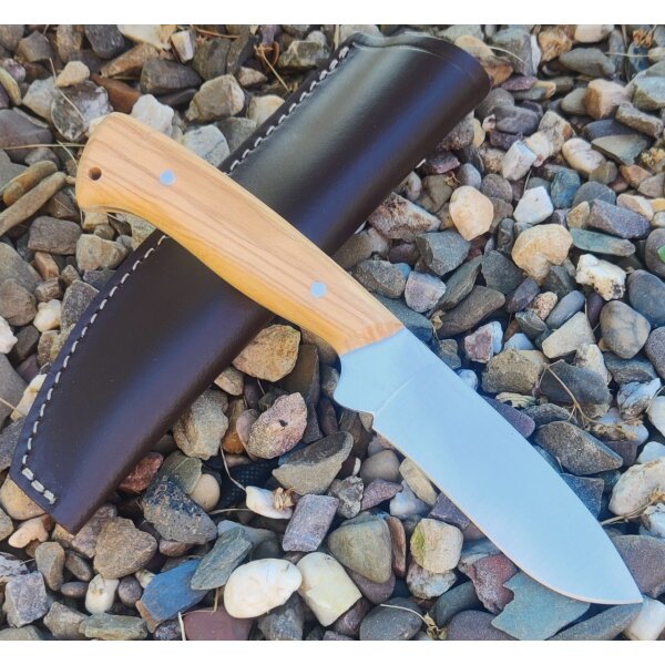 J&V Forester Corzo Olivo Jagdmesser ACX-390 Stahl Olivenholzgriff
