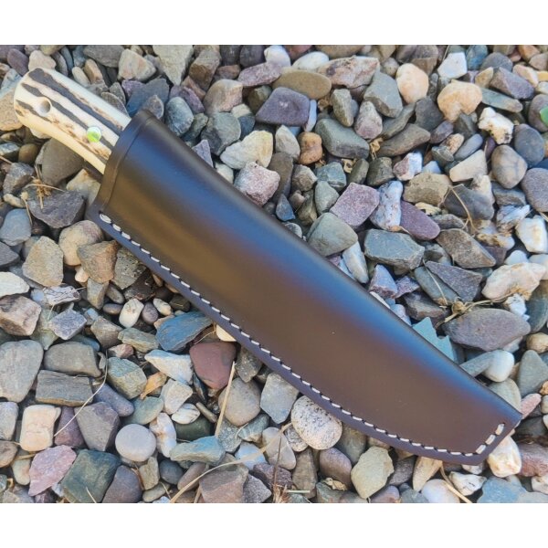 J&V Forester Alce Ciervo Jagdmesser ACX-390 Stahl Hirschhorngriff