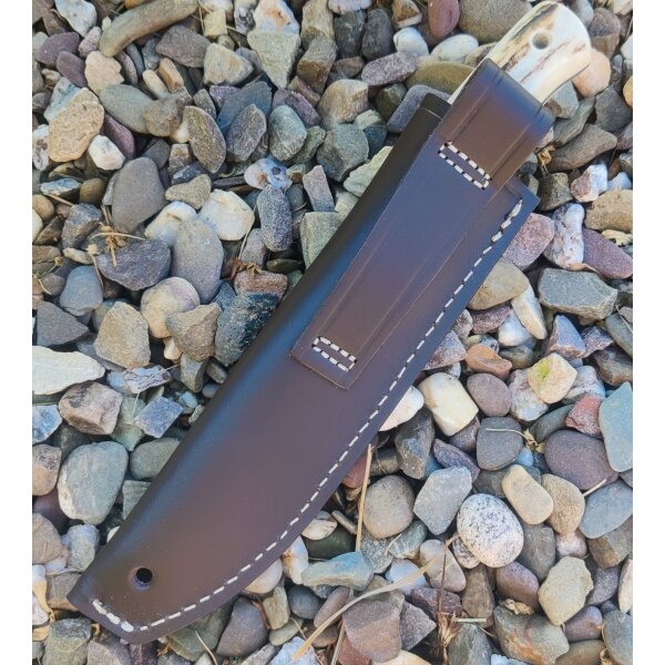 J&V Forester Alce Ciervo Jagdmesser ACX-390 Stahl Hirschhorngriff