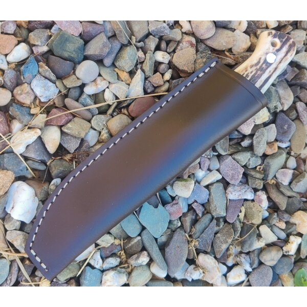 J&V Forester Cocker Ciervo Jagdmesser ACX-390 Stahl Hirschhorngriff